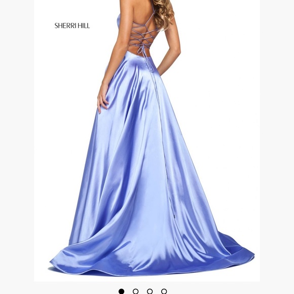 Sherri Hill Navy blue dress - Picture 2 of 3